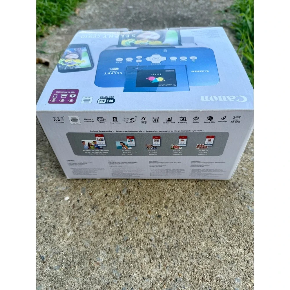 Canon Selphy CP910 Blue Compact Photo Printer Wireless AirPrint 8826B001 NEW